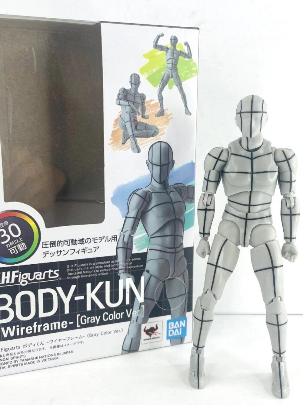 Body Kun Blockhead Joint Mannequin Drawing Figure Human Male Wireframe Gray Ver.